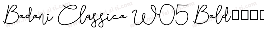 Bodoni Classico W05 Bold字体转换